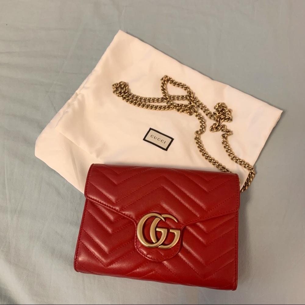Gucci Marmont Wallet on Chain